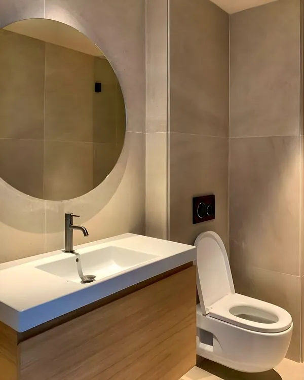Baño reformado · Instagram @morales_obresiserveis